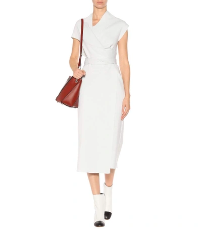 Shop Proenza Schouler Wool-blend Dress In Grey