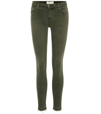 Shop Current Elliott The Stiletto Skinny Jeans In Green