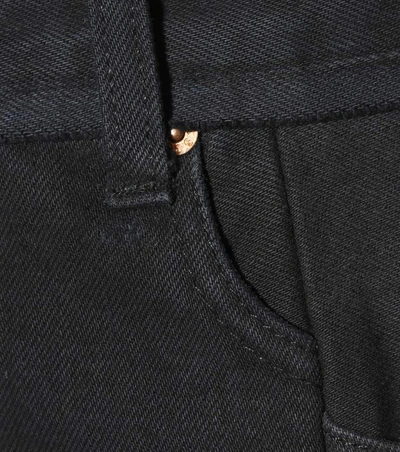 Shop Vetements High-waisted Deconstructed Jeans In Black