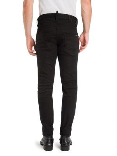 Shop Dsquared2 Skater Slim-fit Jeans In Black