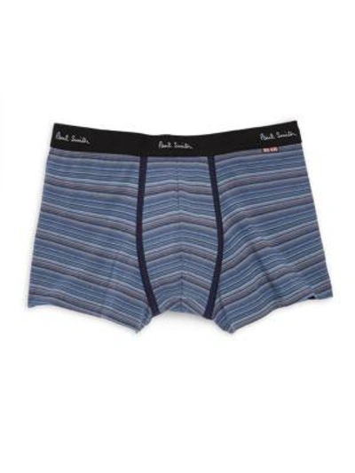 Shop Paul Smith Stripe Boxer Brief In Blue