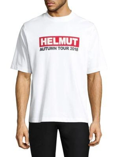 Shop Helmut Lang Concert Cotton Tee In White
