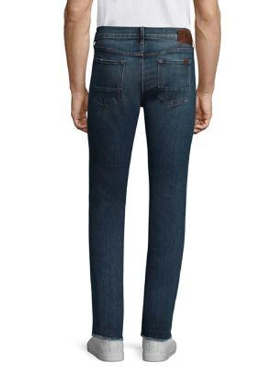 Shop 7 For All Mankind Paxtyn Skinny-fit Clean Pocket Distressed Jeans In Blowout