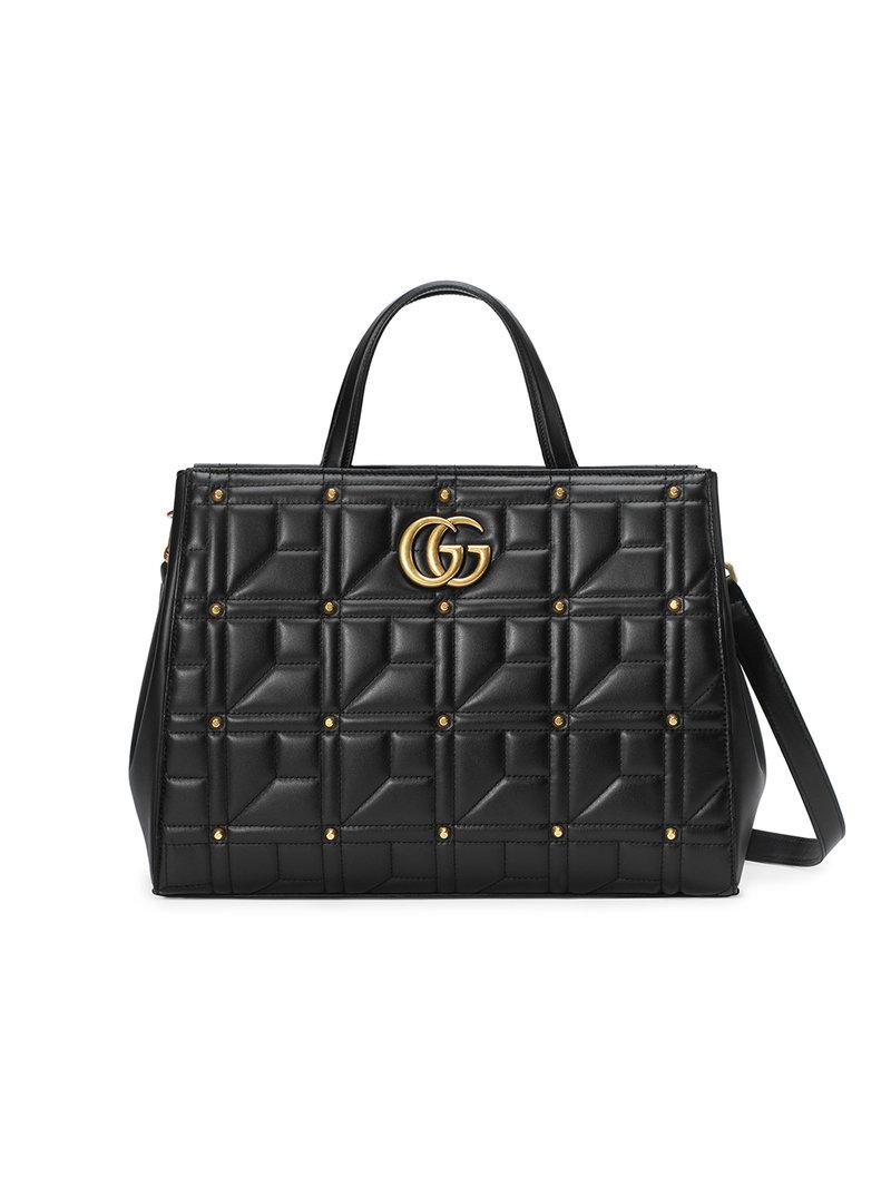 gucci marmont top handle tote