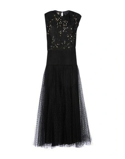 Shop Giambattista Valli 3/4 Length Dresses In Black