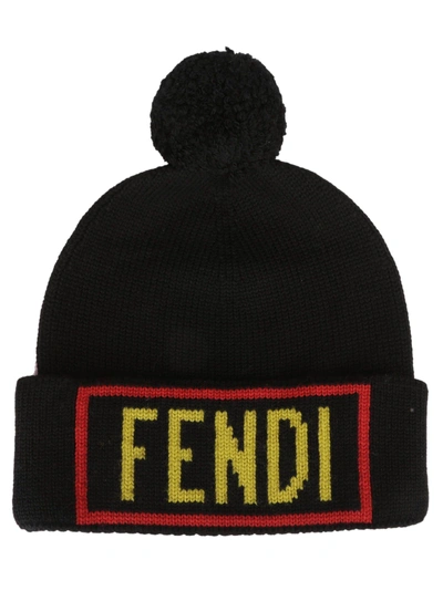 Shop Fendi Hat In Rosa+nero