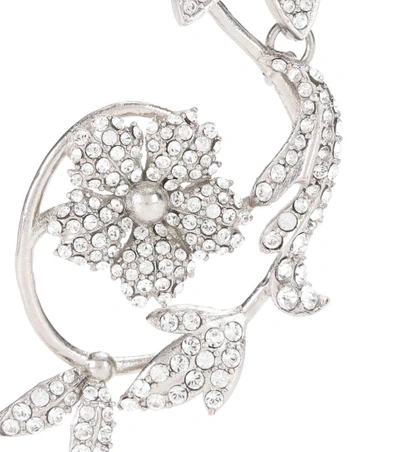 BURBERRY Daisy Drop crystal-embellished earrings 