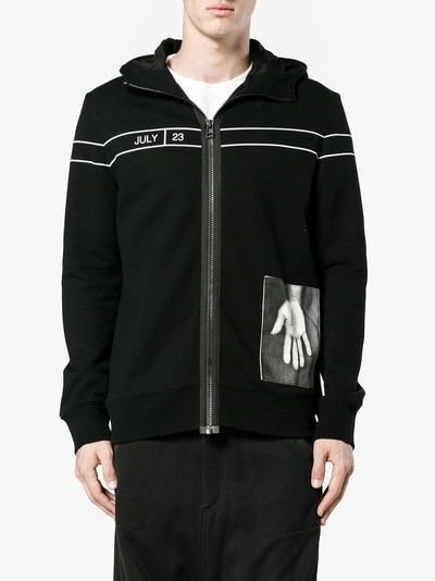 Shop Helmut Lang Black Dream Zip Hoodie