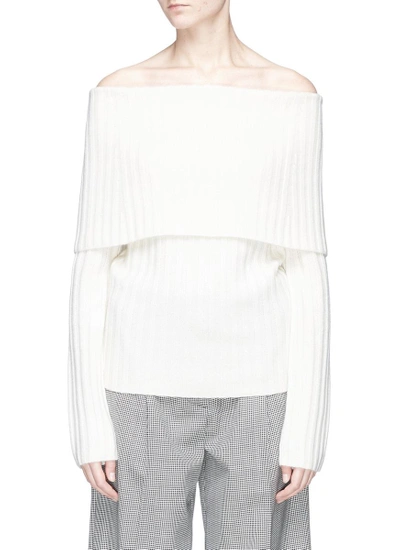 Shop Theory Off-shoulder Cashmere Sweater