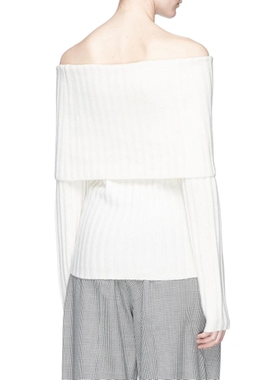 Shop Theory Off-shoulder Cashmere Sweater