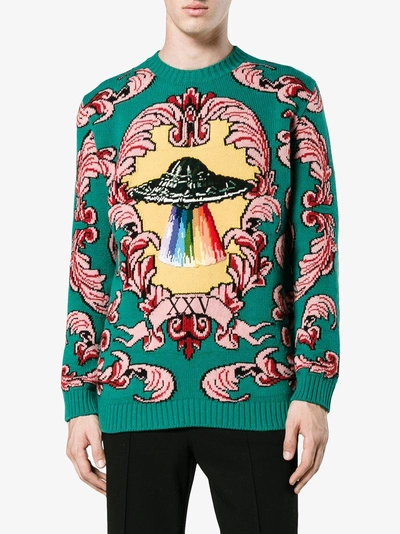 Shop Gucci Ufo Wool Sweater