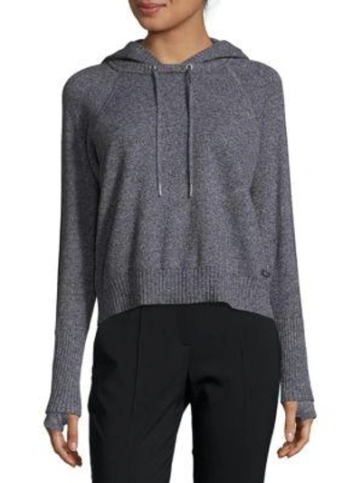 Shop Calvin Klein Heather Cotton Sweater In Black