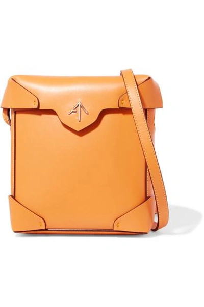 Shop Manu Atelier Pristine Mini Leather Shoulder Bag