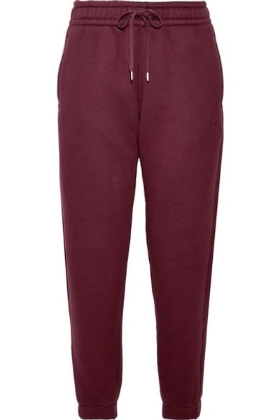 Shop Alexander Wang T Cotton-blend Fleece Track Pants