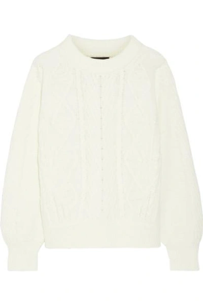 Shop Hatch Cable-knit Wool-blend Sweater