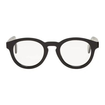 Shop Moncler Black Ml5006 Glasses In 001shinyblk
