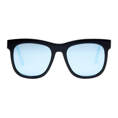 Shop Gentle Monster Black & Blue Pulp Fiction Sunglasses