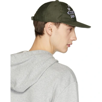 Shop Valentino Green  Garavani Punk Poem Cap