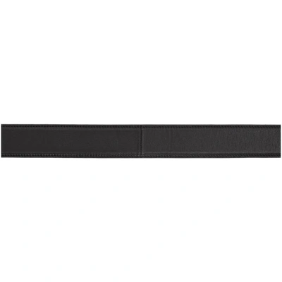 Shop Saint Laurent Black Calfskin Belt In 1000 Black