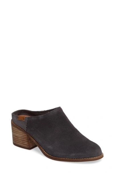 Toms Leila Mule In Forged Iron Grey