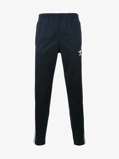 Shop Adidas Originals Navy Adibreak Popper Track Pants In Blue
