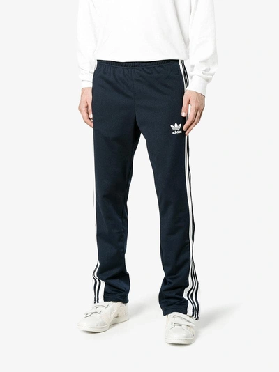 Shop Adidas Originals Navy Adibreak Popper Track Pants In Blue
