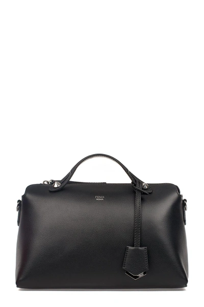 Shop Fendi Black By The Way Small Leather Top Handle Bag