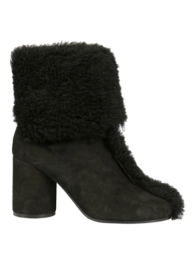 Shop Maison Margiela Tabi Ankle Boots In Black