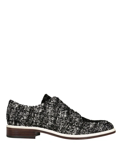 Shop Lanvin Derby Shoes In Black-white