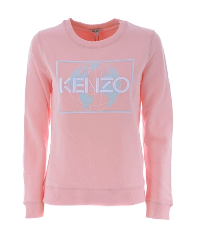 Shop Kenzo Earth Sweatshirt In Rosa