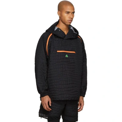 Shop Adidas By Kolor Adidas X Kolor Black Nylon Embossed Jacket