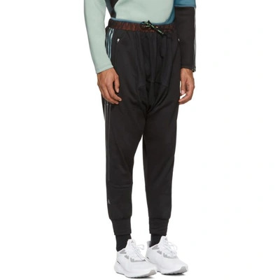 Shop Adidas By Kolor Black Hybrid Lounge Pants