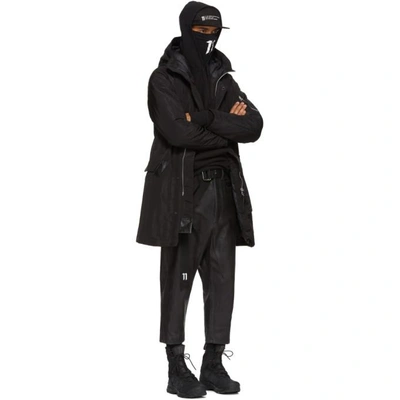 Shop 11 By Boris Bidjan Saberi Black Hooded Parka