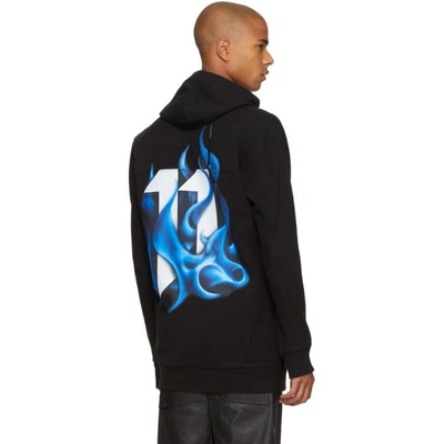 Shop 11 By Boris Bidjan Saberi Black Kangaroo Hoodie