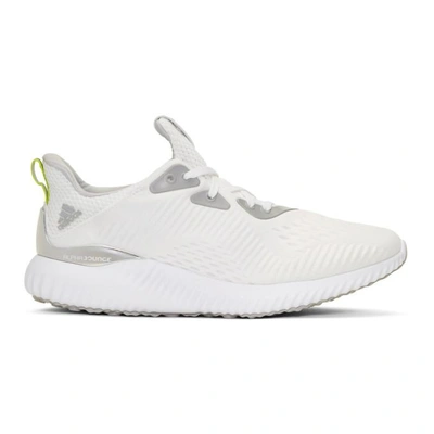 Shop Adidas By Kolor White Alphabounce 1 Sneakers