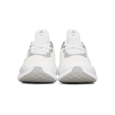 Shop Adidas By Kolor White Alphabounce 1 Sneakers