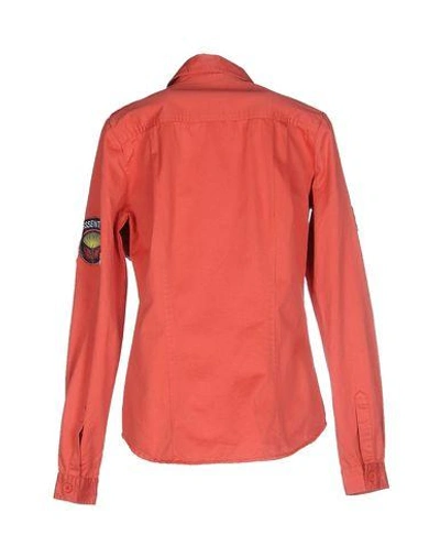 Shop Essentiel Antwerp Solid Color Shirts & Blouses In Coral