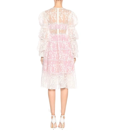 Shop Huishan Zhang Fabienne Lace Dress In White