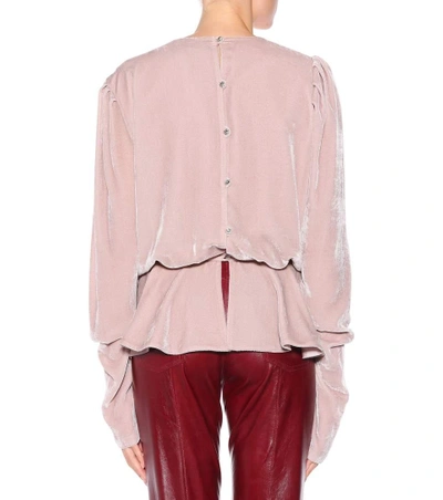 Shop Magda Butrym Asuncion Embellished Blouse In Pink