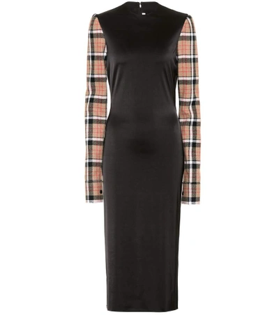 Shop Loewe Long-sleeved Dress In Llack