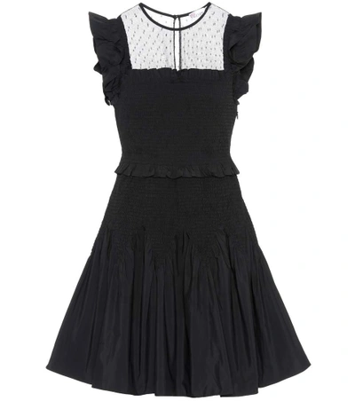 Shop Red Valentino Smocked Poplin Dress In Eero