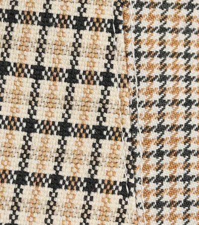 Shop Stella Mccartney Velvet Wool-blend Dress In Brown
