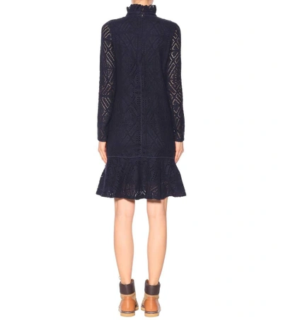 Shop See By Chloé Long-sleeved Dress In Alyss Llue