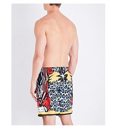 Shop Dsquared2 Tiger-print Swim Shorts In Multi