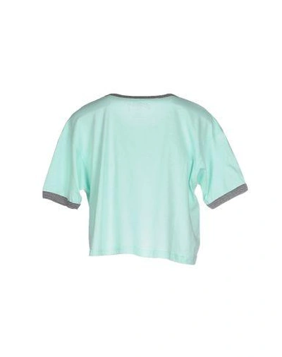 Shop Stussy T-shirts In Light Green