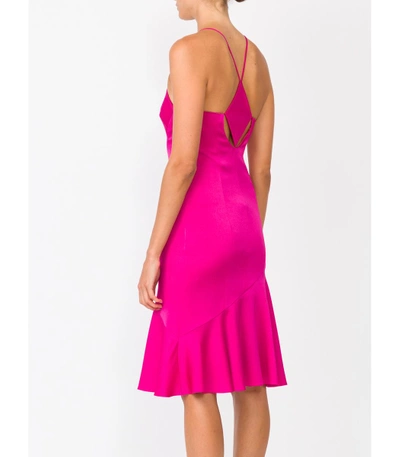 Shop Galvan Pink Cut Out Cocktail Dress