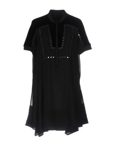 Shop Diesel Black Gold Short Dresses In Black