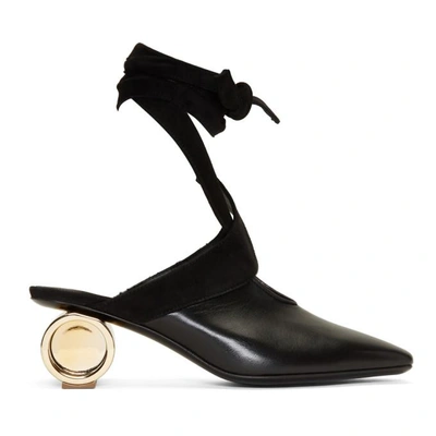 Shop Jw Anderson Black Cylinder Ballet Heels