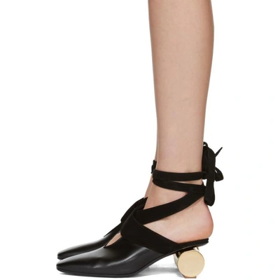 Shop Jw Anderson Black Cylinder Ballet Heels