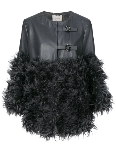 Shop Dorothee Schumacher Fur Panelled Coat